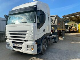 ťahač Iveco Stralis, vyklápací náves Bodex, cisterna Mistral - 2