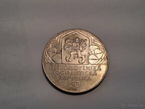 Predám striebornú mincu 50 Kčs,1979 IX. Zjazd KSČ - 2