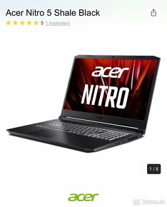 Notebook herný- Acer Nitro 5 Shale Black - 2