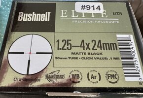 Puškohľad  BUSHNELL ELITE 1,25-4x24 RD + WEAVER 30mm - 2