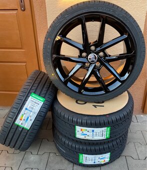 5x112 R18 Borbet N Black glossy + letné  225/40 R18 (2024) - 2