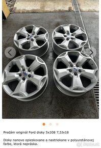 Predám disky Ford 5x108 r18 - 2