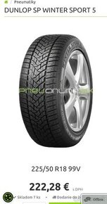 225 / 50 R18 Dunlop Winter Sport 5 - 2