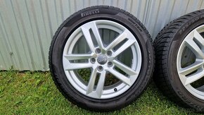 Zimná sada originál Audi A4, 5x112 R17 + pneu 225/50 R17 - 2