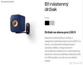 Nástenný držiak KEF B1 - 2