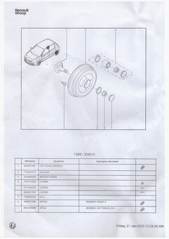 Renault clio 3 zadný čep nový - 2