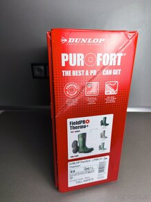 Gumáky Dunlop Purofort Thermo+, zelené, č. 40 - 2