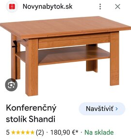 Rozkladací konferenčný stolík - 2