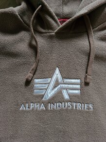 Tepla hunata teddy hneda mikina Alpha Industries S - 2