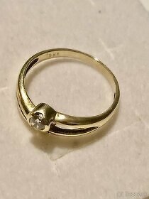 Zlatý dámsky prsten s očkom Zlato 14kt - 2