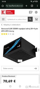 550W PC zdroj značky Aero Cool model Lux Pro - 2