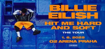 2x Billie Eilish Lístky 1.6.2025 - Praha - 2