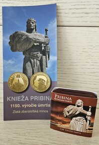 Zlata zberatelska minca 100€ Knieza Pribina 2011 - 2