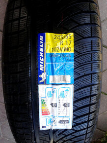 zimné alu R17 5x112 Mercedes S, + pneu Michelin 245/55, NOVÉ - 2