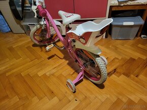 Dievčenský Hello Kitty bicykel 16'' + hodinky Hello Kitty - 2