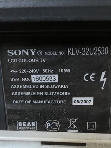 LCD TV 32" Sony Bravia KLV-32U2530 - 2