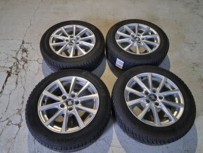 Predam Original elektrony Skoda 5x112 R16 a zimne pneu - 2