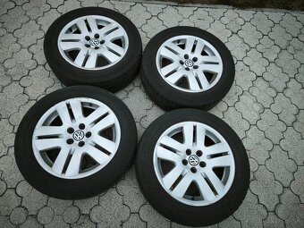 Predám disky Volkswagen 5x100 16"  + pneu 205/55/16 - 2