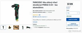 PARKSIDE® Aku uhlový vŕtací skrutkovač PWBSA 12 A1 - 2