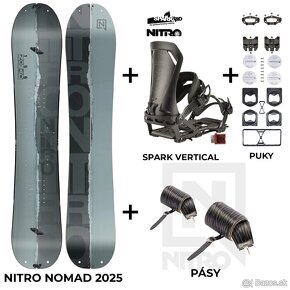 Nový NITRO Nomad 2025 splitboard set - 2