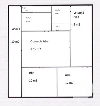 3 izbový byt s výhľadom na Kamzík, veľkou loggiou a špajzou - 2