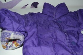 Detská zimná fialová bunda, veľ. 80 - 2