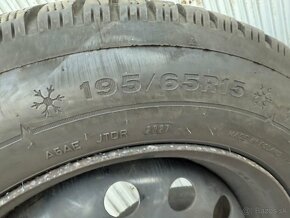 Zimne pneumatiky 195/65 R15 na diskoch 5xx114,3 + TPMS - 2