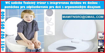 Rodinná wc doska so zabudovaným detským ergonomickým sedátko - 2