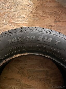 Predám letné pneumatiky 165/70 R14 – jazdené jednu sezónu - 2