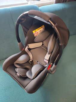 Autosedačka (vajíčko) Klippan Dinofix Black/Grey - 2