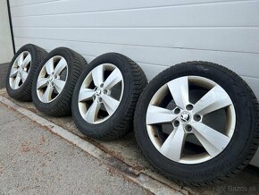 ORIGINAL ŠKODA OCTAVIA 3 disky 5x112 R16 205/55 R16 ZIMA - 2