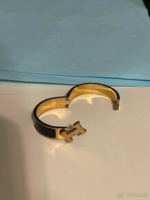 Hermes bracelet rose gold black authentic - 2