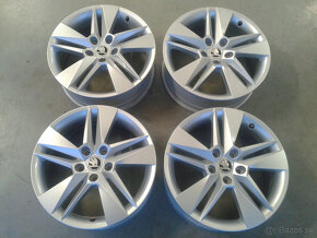 Sada ALU 5x112 R17 6,5J ET41 ORIG SKODA SUPERB - 2