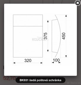 Poštová schranka BK.931.AM Antracit - 2