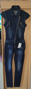 Dámsky riflový overal denim blue S/M nový - 2