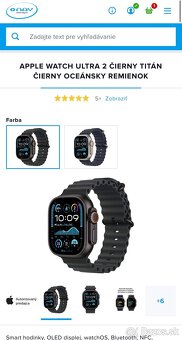 NA PREDAJNI Apple Watch Ultra 2 Čierne Oceánsky remienok - 2