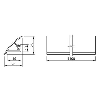 Tesniaca lišta EGGER Dub Halifax 4100 mm - 2