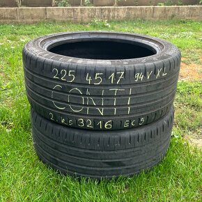 225/45 r17 letné CONTINENTAL 94V; XL - 2