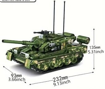 TANK stavebnica 650 ks - 2