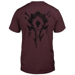 Tričko World of Warcraft Horde Bones Crest  Maroon  (veľ. M) - 2