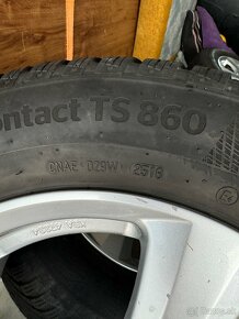 MSW disky 5x112 + zimné Continental 195/65 R15 - 2