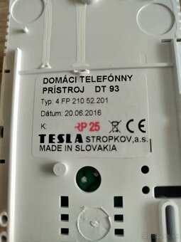 Domáci telefón Tesla ako nový nepoškodený plne funkčný - 2