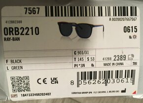 nové slnečné okuliare Ray-Ban RB2210 - 2