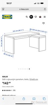 Kancelarsky stol - IKEA MALM - 2