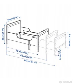 Rastúca posteľ IKEA - 2