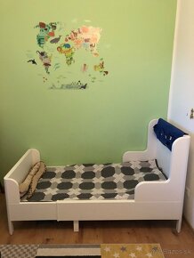 BUSUNGE Rozkladacia detská posteľ, biela, 80x200 cm - 2
