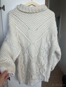 Zara Knit sveter z vrkočovej pleteniny - 2