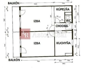 REZERVOVANÉ Útulný 2-izbový byt, 48m2, 2 lodžie, Zámostie, T - 2