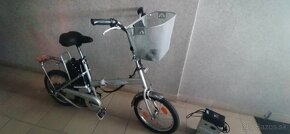 Predám skladací elektricky bicykel 18". Servisovany. Má zadn - 2