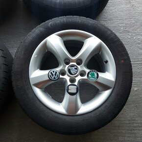 15"Elektróny originál Škoda Fabia 5x100 letné - 2